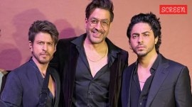 Shah Rukh Khan, Rajat Bedi and Aryan Khan at The Ba***ds of Bollywood